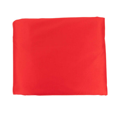 Red fabric sheet on a white background