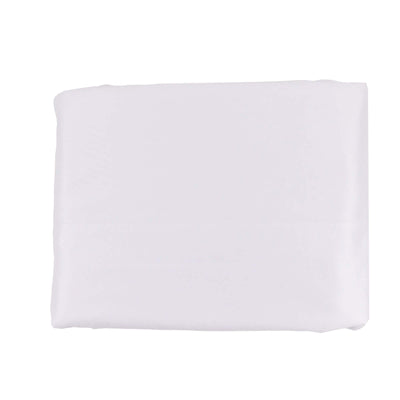Folded white fabric on a plain background.