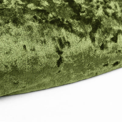 Green abstract textured canvas wall art close-up