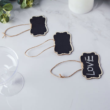 Enhance Your Event Decor with Mini Wooden Hanging Chalkboard Signs