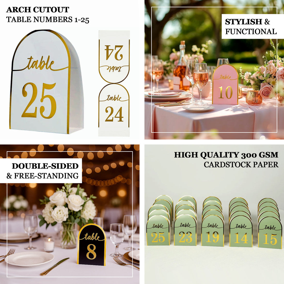 Disposable Photo Numbers Disposable Table Numbers 25pk 7