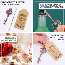 10 Pack Antique Gold Skeleton Key Bottle Opener Wedding Souvenirs Party Favors