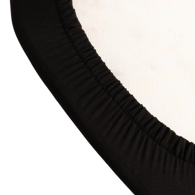 Black round fabric edge for a trampoline safety pad