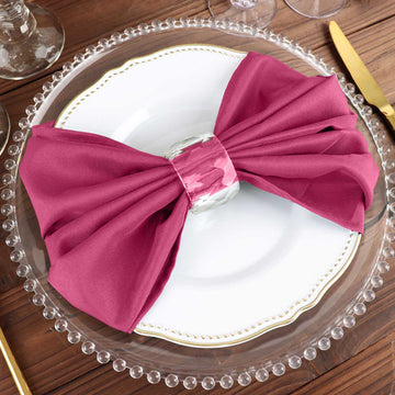 Elevate Your Tablescape with Fuchsia Seamless Cloth Dinner Napkins