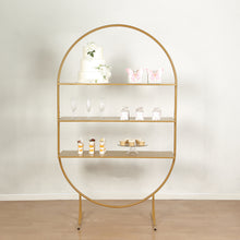 Large 3-Tier Gold Metal Arch Cupcake Dessert Display Stand