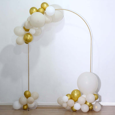 Gold and white balloon arch decoration for events