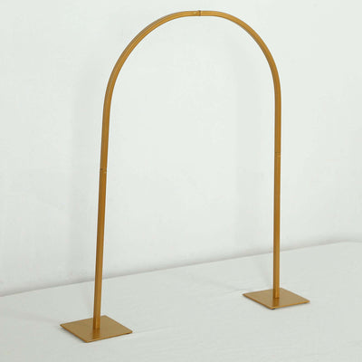 Gold arch wedding backdrop stand