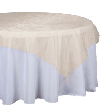 Create a Luxurious Table Setting with the Gold Organza Square Table Overlay