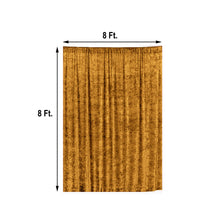 8 Feet Gold Premium Velvet Fabric Backdrop Stand Curtain Panel