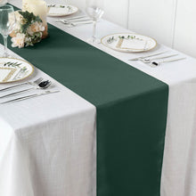 Polyester Table Runner 12 Inch x 108 Inch In Hunter Emerald Green