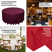 Hunter Emerald Green Premium Scuba Round Tablecloth, Polyester Seamless Tablecloth