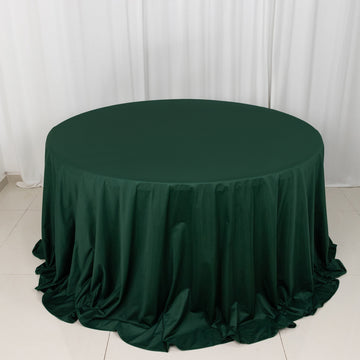Elevate Your Event Decor with the Hunter Emerald Green Premium Scuba Round Tablecloth