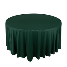 Hunter Emerald Green Premium Scuba Round Tablecloth, Polyester Seamless Tablecloth