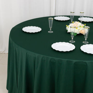 <strong>Effortlessly Chic, Forever Wrinkle-Free - Hunter Emerald Green Scuba Tablecloth</strong>