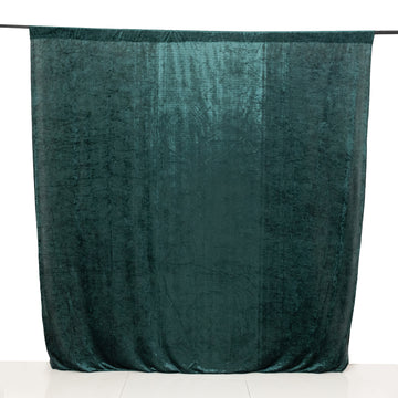 Enhance Your Home or Event Decor with the Hunter Emerald Green Velvet Backdrop Curtain