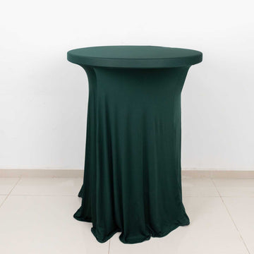 Hunter Emerald Green Spandex Cocktail Tablecloth