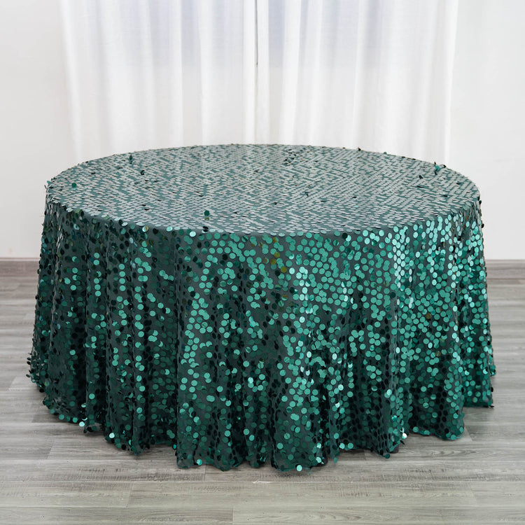 120 Inch Hunter Emerald Green Round Tablecloth Big Payette