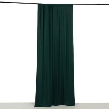 <strong>Hunter Green Spandex Drapery Panel with Rod Pocket</strong>