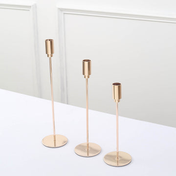 Practical and Versatile Metal Candlestick Holders for Wedding Decor