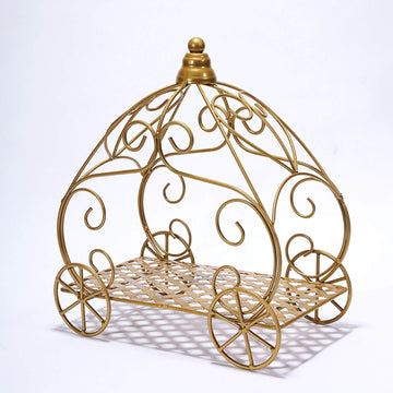 Create a Fairy Tale Atmosphere with Gold Cinderella Pumpkin Carriage