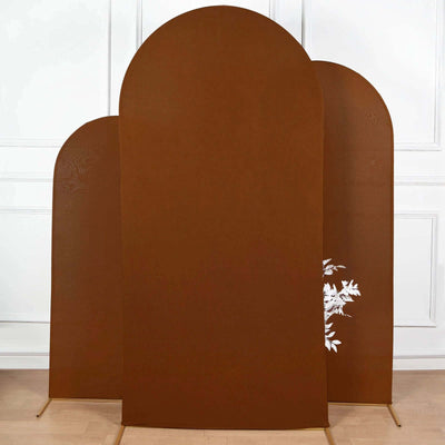 Brown decorative folding screen with floral design accents