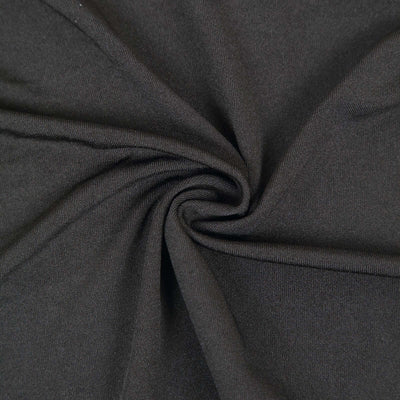Close-up of soft black fabric texture.
