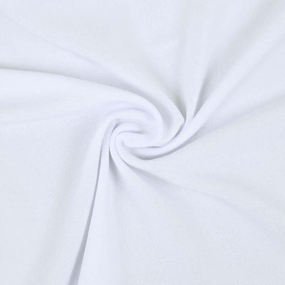 White fabric texture showing a smooth and soft surface detail.