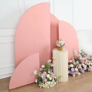 Unleash Your Creativity with Reusable Dusty Rose Spandex Arch Covers