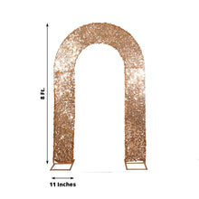 Gold Payette Sequins on Mesh Base U-Shaped Arch Cover for 8ft Tall Arch