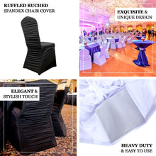 Ivory Rouge Stretch Spandex Fitted Banquet Chair Cover