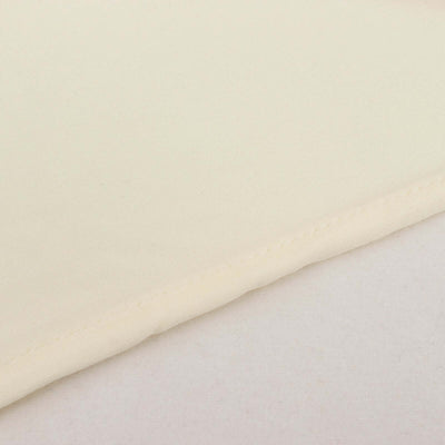Cream fabric swatch showing smooth texture and subtle sheen.