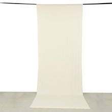 Ivory 4-Way Stretch Spandex Drapery Panel with Rod Pockets, Photography Backdrop Curtain