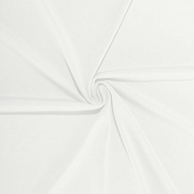 White fabric texture with smooth, flowing drape.