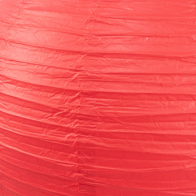 Red wrinkled paper texture background with horizontal folds
