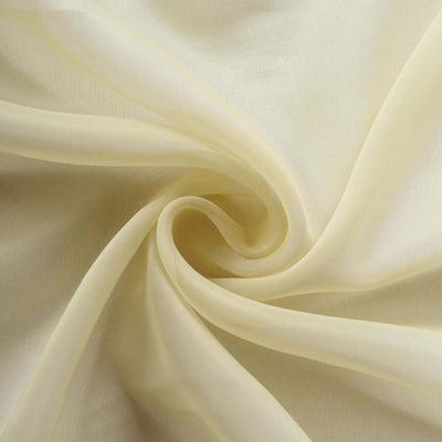 Soft yellow sheer fabric with gentle folds and texture. #whtbkgd
