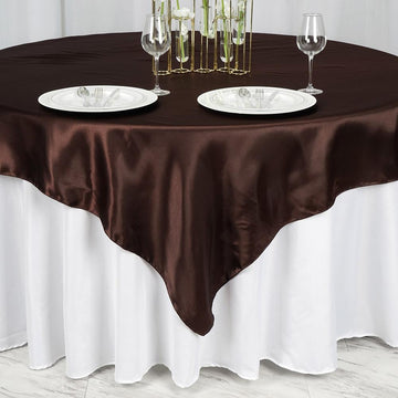 Versatile and Stylish Satin Tablecloth Overlay