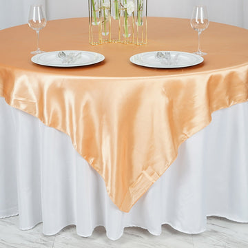 Versatile and Stylish: The 72x72 Square Satin Tablecloth