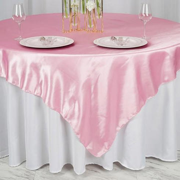 Create a Festive Ambiance with our Seamless Pink Square Table Linen
