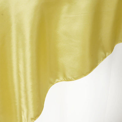 Yellow satin fabric drape showcasing smooth texture and elegant sheen.
