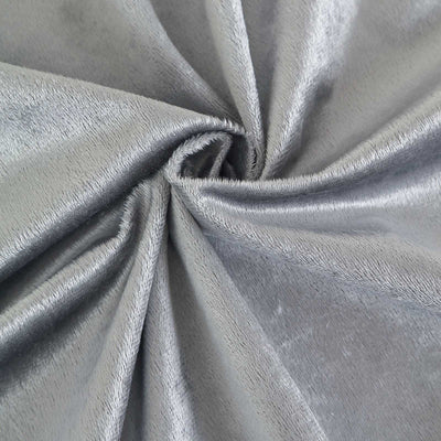 Soft grey fabric with a smooth texture, ideal for upholstery and crafting.