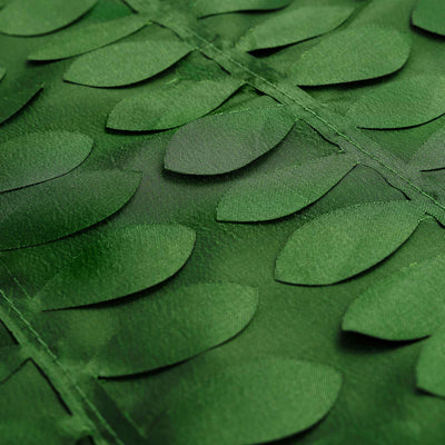 Green leaf texture fabric close-up for crafts and decor.
