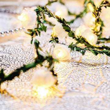 Create a Dreamy Atmosphere with Warm White Rose Lights
