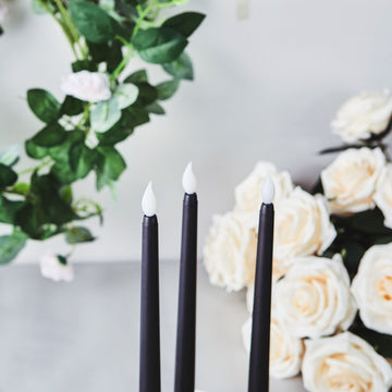 Create a Safe and Worry-Free Environment with Black Flickering Flameless LED Taper Candles