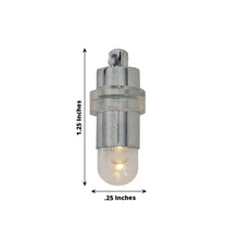 12 Pack - Warm White Bullet LED Vase Lights with String, Waterproof Balloon Lantern Lights