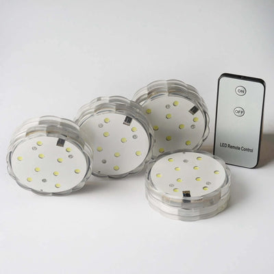 LED puck lights with remote control, ideal for versatile lighting solutions.