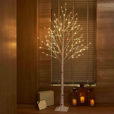 Decorative LED lighted tree with branches, ideal for festive decor.