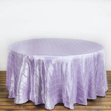 Round Lavender Pintuck Tablecloth 120 Inch   
