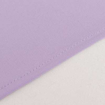 Purple fabric with visible stitching detail.