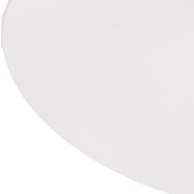White curved surface on a plain backdrop