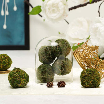 Elevate Your Event Decor with Natural Moss Ball Vase Fillers
